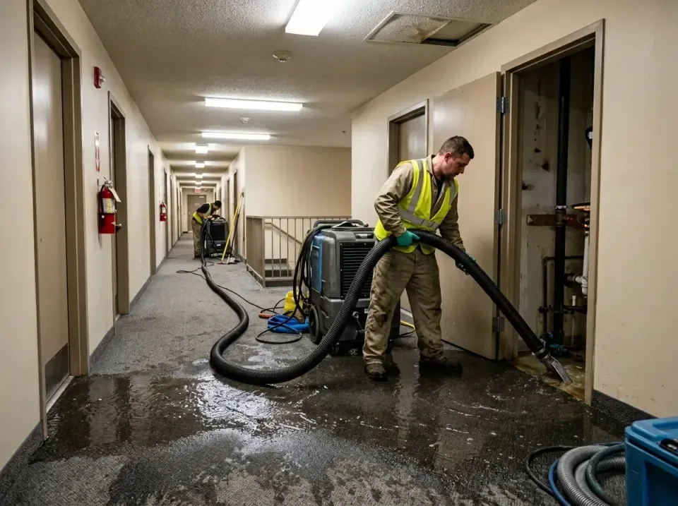 multi-unit-apartment-hallway-f-005 — frequently asked questions, Emergency Burst Pipe Water Extraction & Removal in West Sal…